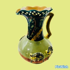 New House of Hatten Peggy Fairfax Herrick Decorative Pitcher, Cats, Ceramic
